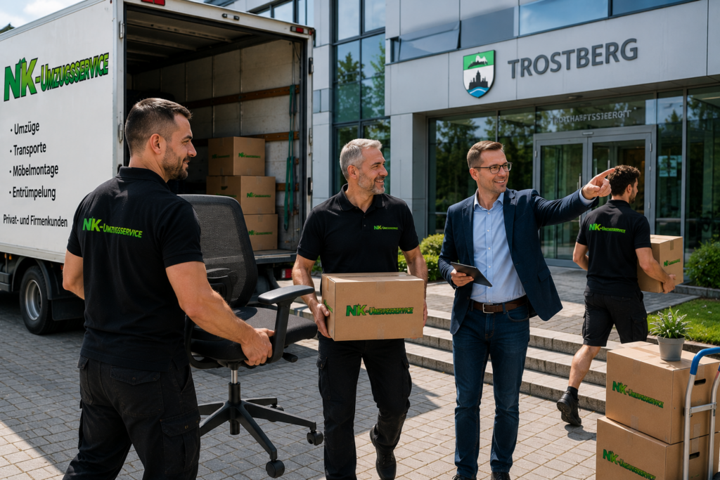 Umzugsunternehmen Trostberg – NK Umzugsservice unterstützt Unternehmen bei einem Firmenumzug in Trostberg